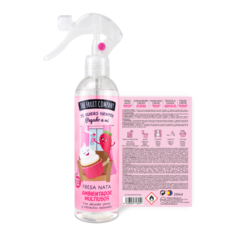 SPRAY DÉSODORISANT LIQUIDE FRAISE CHANTILY THE FRUIT COMPANY