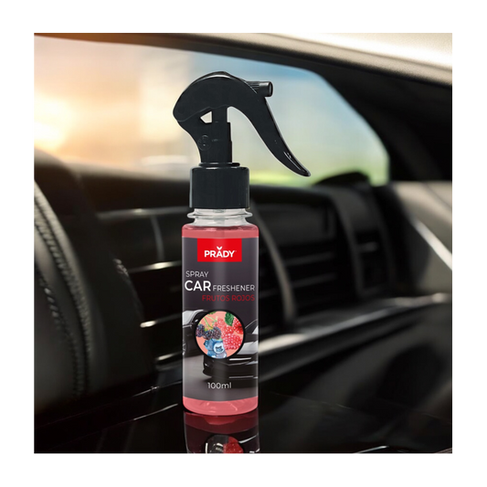 SPRAY D'AMBIANCE PARFUMÉ VOITURE FRUITS ROUGE 100ML PRADY